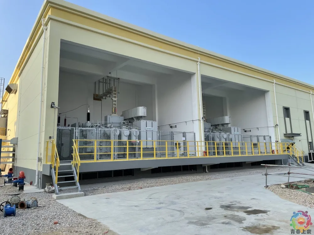 上海寰球廣東石化循環(huán)水場變電站受電成功