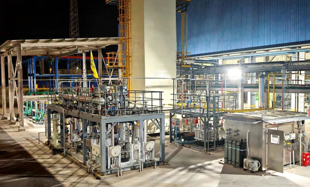 延川天然氣液化站LNG閃蒸氣氦氣回收項目一次試車成功