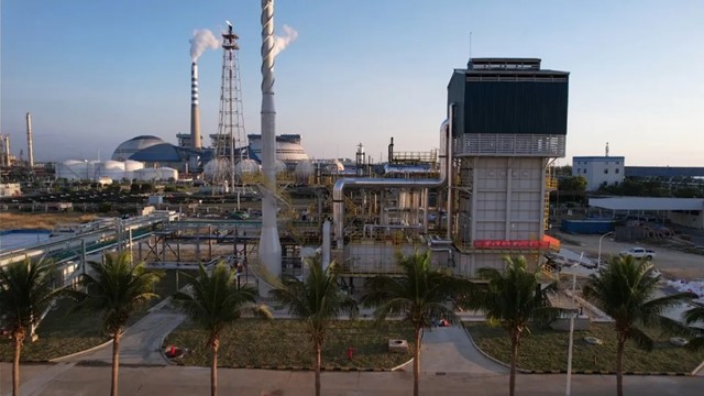 五環公司總承包的國內首個海洋富碳天然氣干重整項目提前完成機械竣工